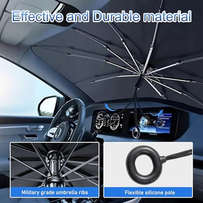 Car Windshield Sun Shade Umbrella (59"x33.5")