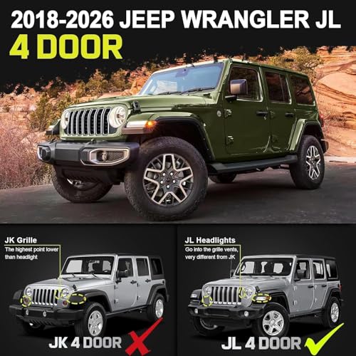 Side Steps Compatible with 2018 (18-26 JL 4 Doors)