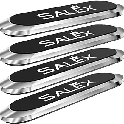 Flat Magnetic Phone Mount 4 Pack. Silver Cell Phone Holder for Car Dashboard (SILVER / 4 PACK)