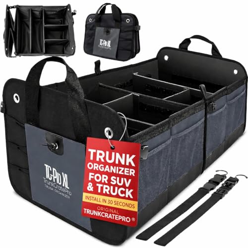 Car Trunk Organizer for SUV (ExtraLarge / Gray)