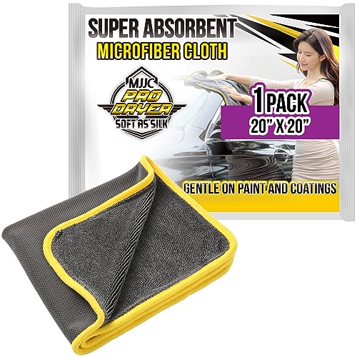 Pro Dryer Plush Silk Microfiber Drying Towel (20” x 20” (1-Pack))