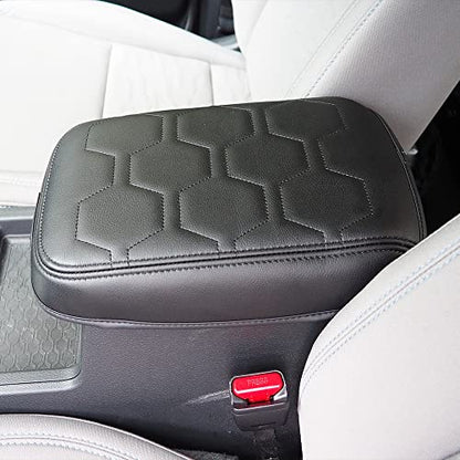 Armrest Cover for Nissan Frontier 2022 (7) 22+ |Frontier| V1 Black Stich, Regular)