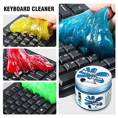 4 Pack Car Cleaning Gels (Blue+red+green+yellow)