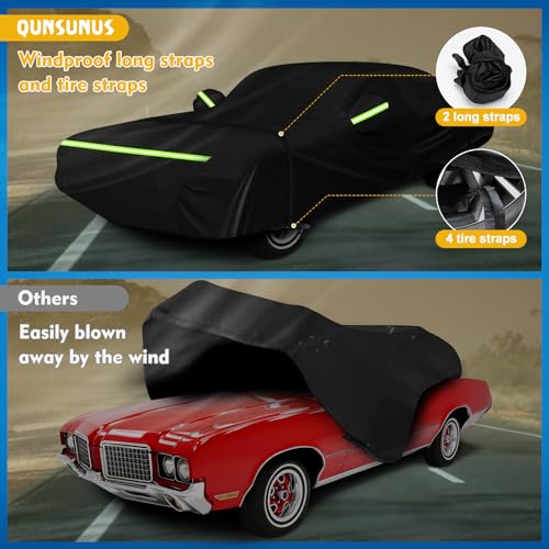 QUNSUNUS Car Cover for Oldsmobile Cutlass 1966 (for Oldsmobile Cutlass 1966-1988)
