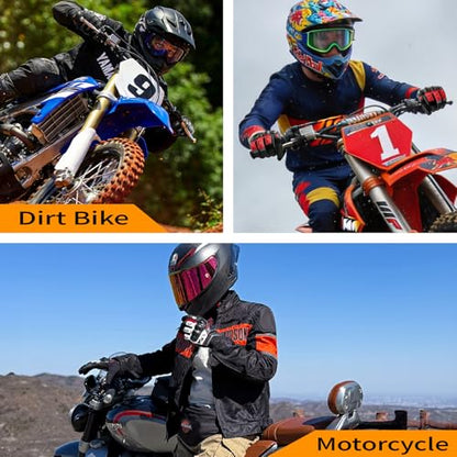 Motorcycle Gloves for Men Women (Black / Medium)