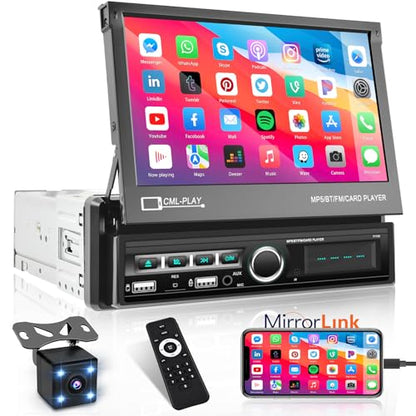 Single Din Touchscreen Car Stereo 7 Inch Touch Screen Car Radio (USB, Mirror Link)