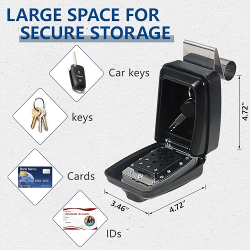Car Window Lock Box for Turo (Light Grey Car Lock Box with Keypad)