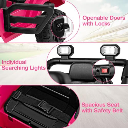 12V Kids Ride on Truck Car (Hot Pink)