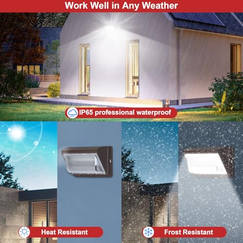 120W LED Wall Pack Light for Warehouse Garage Building (NO photocell)