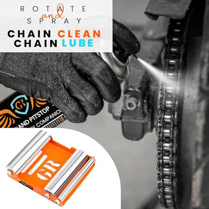 Motorcycle Wheel Cleaning Stand (Orange)