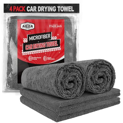 Microfiber Towels for Cars (Grey / 24inx31in)