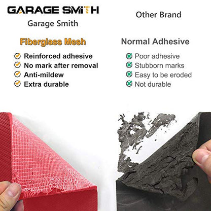 GWP02S Garage Wall Protector Car Door Protectors (Red)