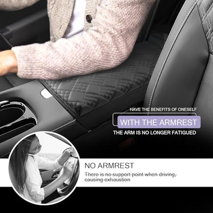 2025 2026 Murano Center Console Cover Compatible with 2025 2026 Nissan Murano Accessories 2025 Murano SL (2025-2026 Murano Thick Black)