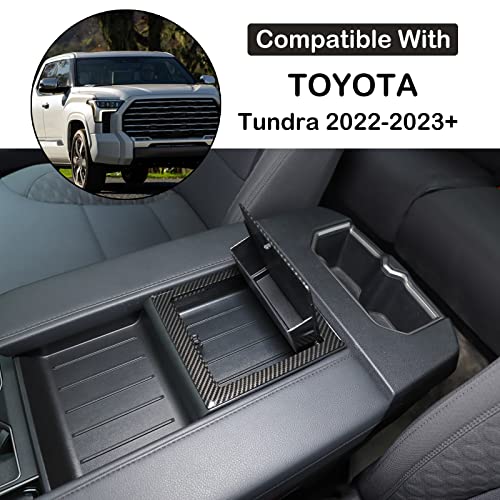 Car Armrest Hidden Storage Box for 2022 (Carbon Fiber Pattern)