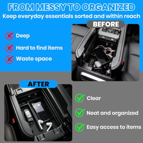 Center Console Organizer Compatible with Mazda CX (CX90 CX70)