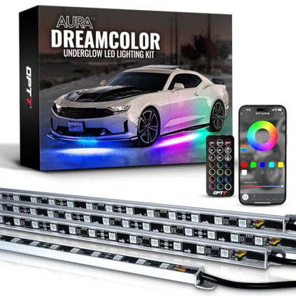 Aura DreamColor Underglow Chasing Lights for Car with APP & Remote (1. Car)