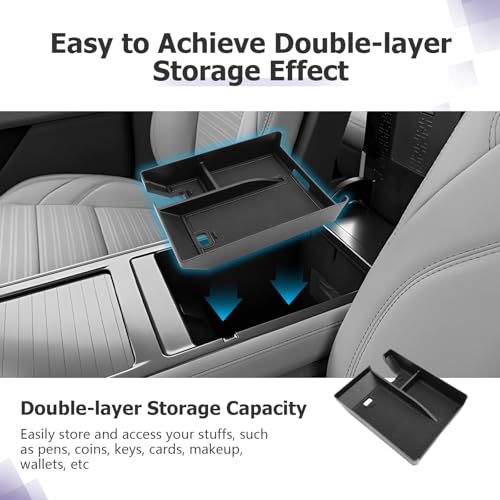 Lincoln Nautilus Center Console Organizer Compatible with 2024 2025 2026 Lincoln Nautilus Premiere