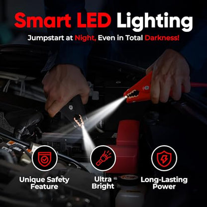 Illumi Heavy Duty Jumper Cables Kit (LED Safety Cables)