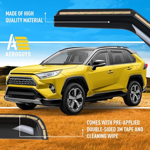 Extra Durable Window Deflectors in (For Toyota RAV4 19-25)