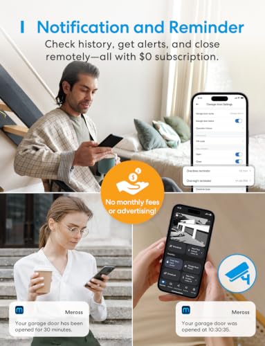 Smart Garage Door Opener Remote with External Antenna (MSG200 with 2 door sensors)