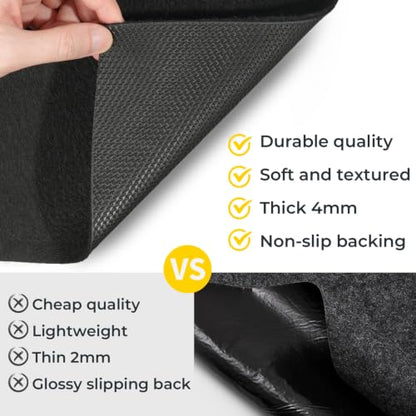 Heavy Duty Oil Spill Mat (2'5" x 3' (Rectangular) / Black)