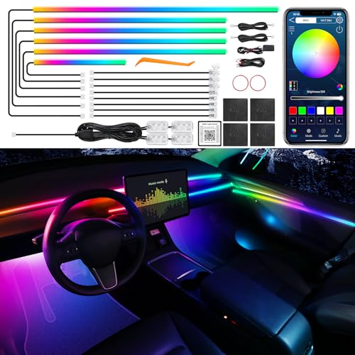 Dreamcolor Acrylic Interior Car LED Strip Light with Wireless APP (Dreamcolor 18 in 1)