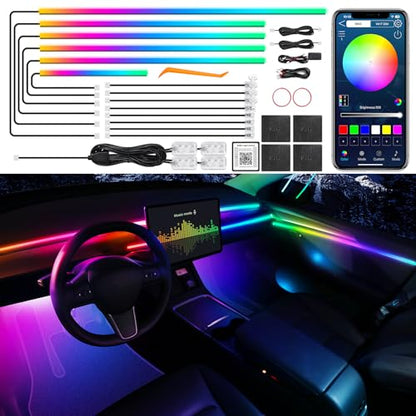 Dreamcolor Acrylic Interior Car LED Strip Light with Wireless APP (Dreamcolor 18 in 1)