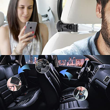 Multi Car Retractable Backseat 3 in 1 Car Charging Station Box Compatible with All Phones (Standard | 3-IN-1 Charging Station)