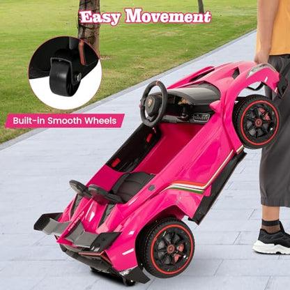Pink Lamborghini Ride on Car (Pink)