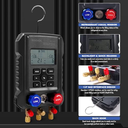 3 Way Digital Manifold Gauge (3-Way Digital Manifold Gauge)
