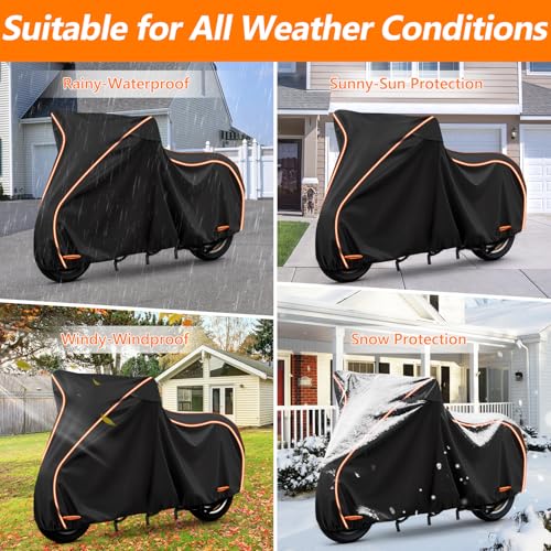 Motorcycle Cover for Vespa GTV (Black / for Vespa GT)