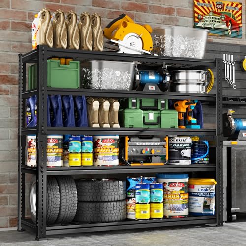 Storage Shelves Heavy Duty (5 Tier 48"W x 18"D x 72"H)