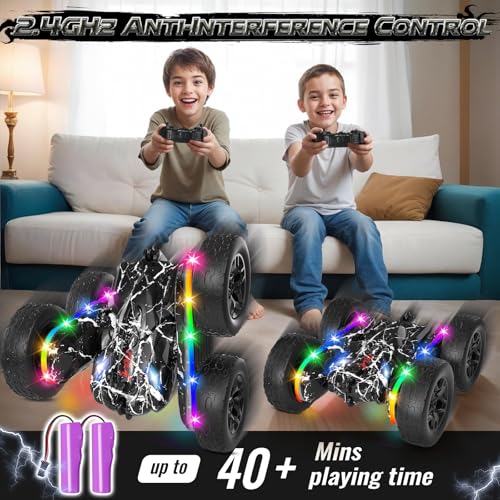 Rc Cars Toys for Boys Remote Control Car 2.4 GHz Black Toys for Ages 5 (Black)