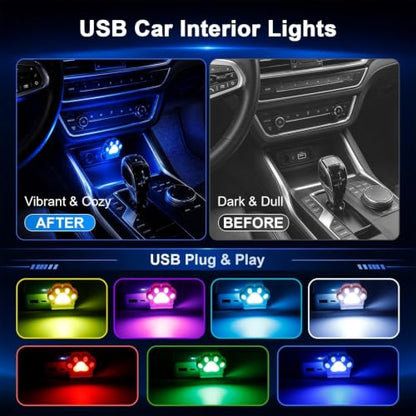2 Pcs Mini Car USB Night Light