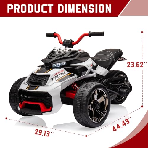 Kids Electric Ride on Truck Car (White-new)
