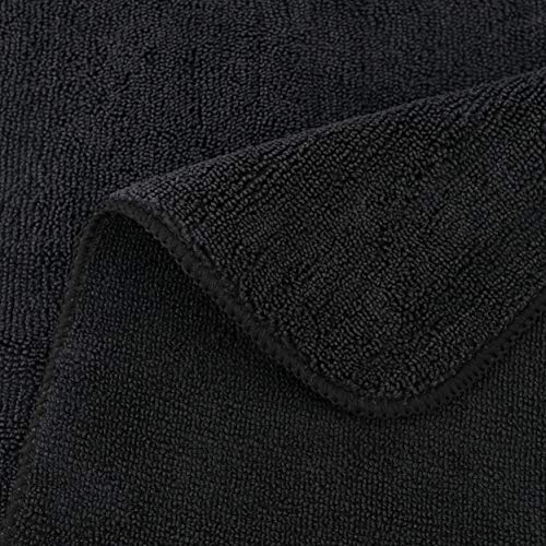 300 GSM Multipurpose Microfiber Cleaning Towel (Black)