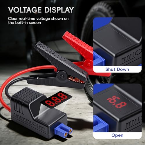 10AWG EC5 Smart Jump Starter Clamps (EC5-10A-LCD Screen)