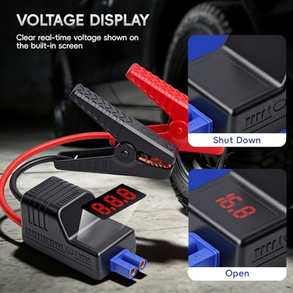 10AWG EC5 Smart Jump Starter Clamps (EC5-10A-LCD Screen)