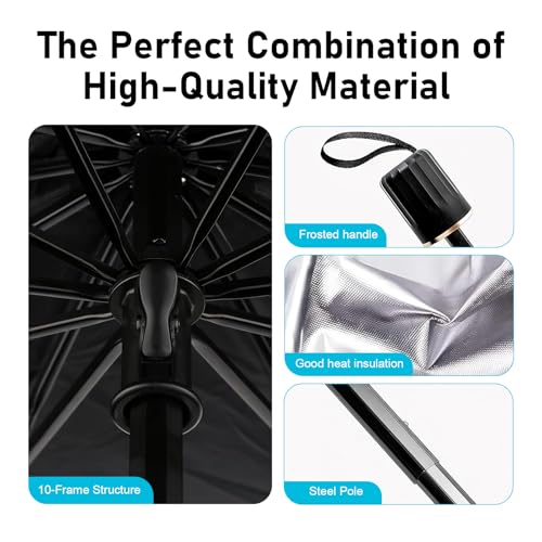 Car Windshield Sun Shade Umbrella (1 PC / Silver #02)