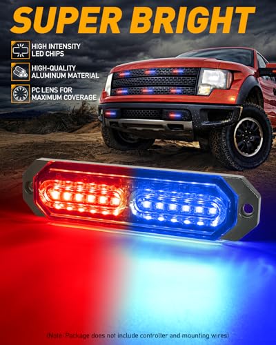 1200T Emergency Strobe Grille Lights (Red/Blue)
