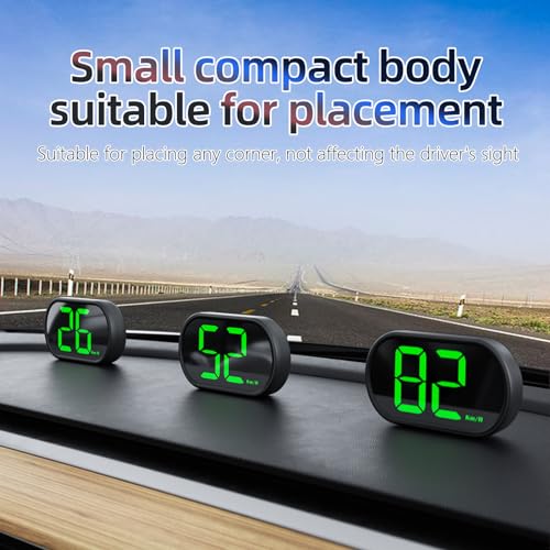 New Speedometer HUD GPS Digital Speed Meter MPH Car Head Up Display Suitable for All Cars (X2)