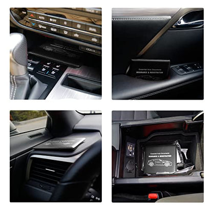 Car Registration and Insurance Card Holder (black1)