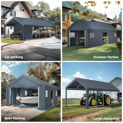 13x24 ft Carport Storage Shelter Shed Outdoor Portable Garage (13x24 Ft)