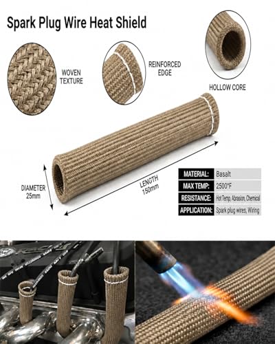 Titanium Spark Plug Wire Heat Shield Boots (Titanium)