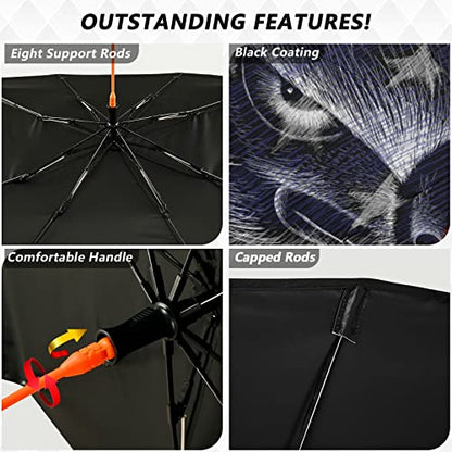 American Flag Bald Eagle Windshield Sun Shade Umbrella USA Patriotic July 4th Foldable Car Front Window Sunshade Blocks UV Rays Heat Keep Vehicle Cool (multi 2)