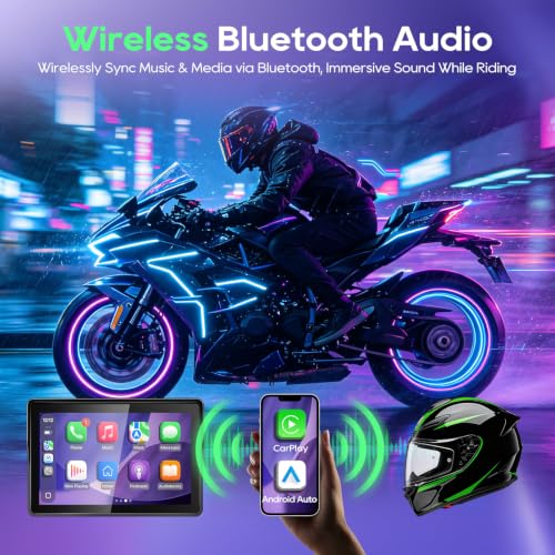 5 Inch Motorcycle CarPlay Display with TPMS (5")