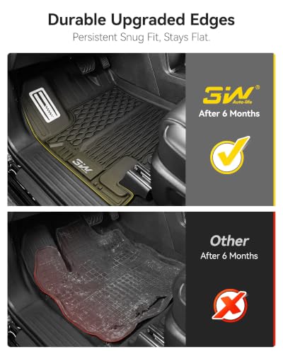 Metal Floor Mats Full Set for Nissan Pathfinder 7 Seats 2022