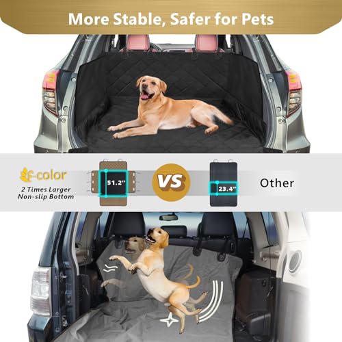 SUV Cargo Liner for Dogs (Black / Large Extended (With Flaps) 93")