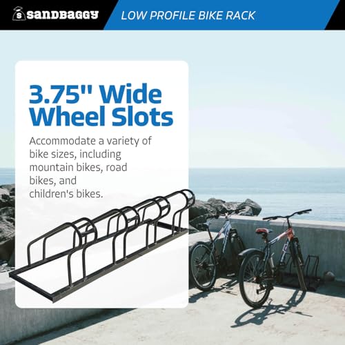 Commercial Low Profile Bike Rack (4 Capacity (Low-Profile))