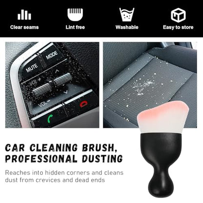 2 PCS Car Detailing Brush (White/Pink / 2 PCS)